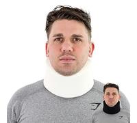 Solace Bracing Perfect Fit Neck Support (2 Colours) - British Made & NHS Supplied Stabilising Neck Collar - #1 Cervical Neck Brace for Pain & Pressure Relief Day or Night - White, Size 2 (17" x 3")