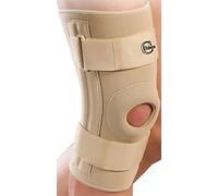 Solace Care Advanced Compressive Stabilising Knee Patella Support Neoprene Brace Ligament Sprain ACL MCL LCL Prevent Crucial Injury (Unisex) (Small, Beige)