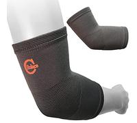 Solace Care Bamboo Charcoal Elbow Support Tennis/Golfer Elbow Brace - Arthritis Pain Relief Elbow Sleeve - for Achy Athletic Joints Arthritis Pain Relief Sleeve for Men and Women (S:11" - 13")