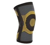 Solace Care Elastic Knee Support with 2-Bilateral Flexible Stays - Patella Knee Support/Brace for Arthritis, Bursitis & Tendinitis - Support Stiff/Achy Knee, Sprains (Unisex) (Medium, Black)