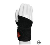 Solace Care Extra Smooth Neoprene Wrist Wrap Support Brace - Thumb Loop Wrist Wrap - Adjustable Compression Wrist Arthritis Wrap (Unisex) (Right - ONE Size FITS Most, Black)