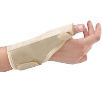 Solace Care RSI Tendonitis Wrist Thumb Spica Splint Support High Performance Aluminium Thumb Brace Provides Support to Wrist & Thumb Left & Right Dislocated Thumb Bandage (Large:18-20 cm, Beige)