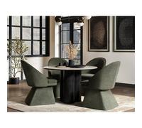 Solace+Co Deko Dining Table with Aiko Green Chairs Set Solace+Co Green