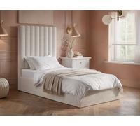 Solace+Co Everley Single Ottoman Cream Boucle, Cream