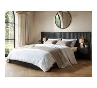 Solace+Co Taylor Hotel Ottoman Bed with Side Tables Black | Size: King Solace+Co Black King