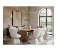 Solace+Co Varm Wooden Ribbed Dining Table with 8 Aiko Chairs Set in Light Oak Solace+Co Light Oak