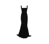 Solace London Lottie square-neck maxi dress - Black 8-10