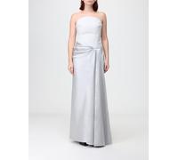 SOLACE LONDON Off-the-Shoulder Satin Gown with Draped Waist and Back Slit - Size: 6 - female