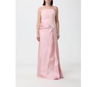 SOLACE LONDON Off-the-Shoulder Satin Gown with Draped Waist and Back Slit - Size: 8 - female