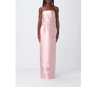 SOLACE LONDON Off-The-Shoulder Satin Long Gown with Slit - Size: 8 - female