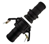 SolaDirect 1.25 In Camlock Hose Coupling Fitting Male Female - Type E + C Cam & Groove (Pack Of 2)