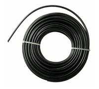 SolaDirect 1.6 mm X 15 M Nylon Strimmer Trimmer Line Round Shaped Heavy Duty Brush Cutter Wire - Black