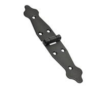 SolaDirect 1 Pc X 100+100 mm Backflap Hinge Black, Steel Back Flap Hinges, Weather Resistant, Rust Proof Powder Coating, Strap Hinges