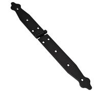 SolaDirect 1 Pc X 150+200 mm Backflap Hinge Black, Steel Back Flap Hinges, Weather Resistant, Rust Proof Powder Coating, Strap Hinges