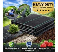 SolaDirect 1 X 10 M / 3.2 X 32.8 Ft Weed Control Membrane, Weed Control Woven Fabric, Ground Cover Sheet, 100 Gsm, Uv Stabilised
