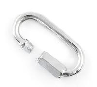 SolaDirect 1 X 5 mm Oval Locking Carabiner Quick Link Chain Connector Keychain Buckle