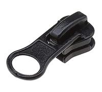 SolaDirect 1 x Zipper Slider Puller Replacement Metal Pull Tab Zip Fixer Parts for Repair Jeans, Coats, Jackets, Zippers (Black for No 5 Zippers)