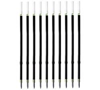 SolaDirect 10 Pcs Ballpoint Pen Refills, Length 107 mm, Retractable Pen Refills, Smooth Writing, Smudge Free Ballpoint Pen Refills (Green)