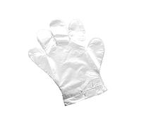 SolaDirect 100 x Disposable Plastic Gloves Polythene Food Prep Safe for Catering Hairdressers Butchers DIY (Large)