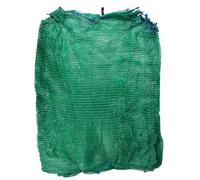 SolaDirect 100 X Net Sacks 55 X 80 Cm / 21.5 X 31.5" Max Load 30 Kg Non-Stretch With Drawstring, Raschel Bags, Mesh Sacks (Green)