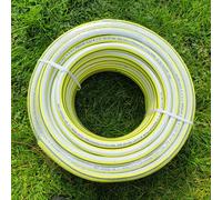 SolaDirect 15 M / 49 Ft Garden Hose Pipe - 1/2" Anti-Kink 4-Layer Reinforced Non-Toxic Phthalate-Free Pvc Hosepipe - Watering Tube - Yellow