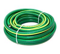 SolaDirect 15 M / 49 Ft Garden Hose Pipe - 1/2" Kink-Free 6-Layer Reinforced Non-Toxic Phthalate-Free Pvc Hosepipe - Watering Tube - Green