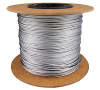 SolaDirect 2 mm Thick Wire Rope Wire Cable - 100 Metres / 328.08 Ft - Galvanised Metal Steel Rope