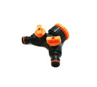 SolaDirect 2 Way Garden Hose Splitter 2 Way Hose Connector Water Flow Regulator And Shut Off