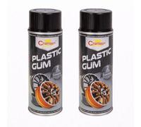 SolaDirect 2 X 400 Ml Black Peelable Film Semi-Matt - Flexible Protective Coating For Alloy Wheels & Tuning Parts