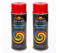 SolaDirect 2 X 400 Ml Carmine Red (Ral 3002) Universal Gloss Enamel Paint - Fast Drying High Shine - Interior & Exterior