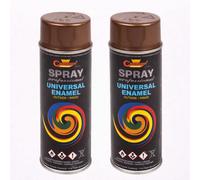 SolaDirect 2 X 400 Ml Copper Universal Gloss Enamel Paint - Fast Drying High Shine - Interior & Exterior