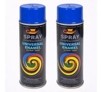SolaDirect 2 X 400 Ml Gentian Blue (Ral 5010) Universal Gloss Enamel Paint - Fast Drying High Shine - Interior & Exterior
