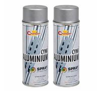 SolaDirect 2 X 400 Ml Zinc Aluminium Paint - Metallic Protective Coating For Galvanised Steel
