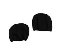 SolaDirect 2 x Black Car Van Minibus Headrest Protective Cover Sleeve