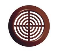 SolaDirect 2 X Brown Round Air Vent Grille 45 mm / 52 mm Soffit Furniture Ventilation Cover