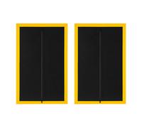 SolaDirect 2 X Dust Door With Zip 110 X 220 Cm - Dust-Barrier Doorway Curtain - Double-Sided Zip - Tape-Mount - Trim To Fit - Reusable Fabric