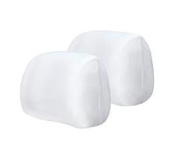 SolaDirect 2 x Universal White Headrest Cover for Bus Car Van Aircraft Truck Lorry Coach