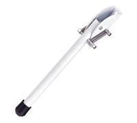 SolaDirect 20 Cm / 8 In White Kick Down Door Stop - Keep The Door Stay Open For Gate, Home, Office - Metal Door Stopper With Rubber Bumper