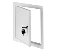 SolaDirect 200 mm X 300 mm White Metal Access Panel With Lock Inspection Door Hatch Vision Point