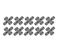 SolaDirect 3 Bar Tri Glide Sliders Buckles Fasteners for 25 mm / 1 in Webbing Strap, Backpack, Bag, Accessories, Black Delrin Plastic (Pack of 50)