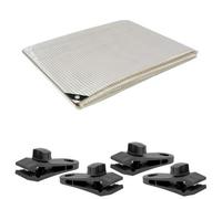 SolaDirect 3 X 3 M Clear Tarpaulin Waterproof Heavy Duty Cover Ground Sheet Camping Multipurpose Furniture Caravan With 4 Tarp Clips