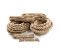 SolaDirect 36 mm Jute Rope, 5 Metres / 16 Ft Long, Strong Natural Hessian Cord, Perfect For Decking, Gardening, Bundling, Camping, Diy