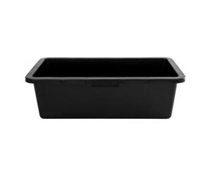 SolaDirect 40 Litre Heavy Duty Multi Tub Bucket - 71 X 40 X 22 Cm Rectangular Black Utility Container For Agriculture, Gardening, Equestrian