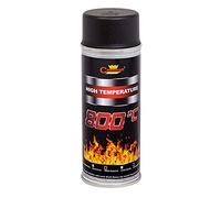 SolaDirect 400 mL Black Heat Resistant Paint Spray High-Temperature Stove Exhaust BBQ VHT XHT up to 800°C / 1472°F