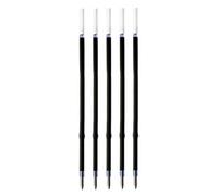 SolaDirect 5 Pcs Ballpoint Pen Refills, Length 107 mm, Retractable Pen Refills, Smooth Writing, Smudge Free Ballpoint Pen Refills (Blue)