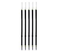 SolaDirect 5 Pcs Ballpoint Pen Refills, Length 107 mm, Retractable Pen Refills, Smooth Writing, Smudge Free Ballpoint Pen Refills (Green)