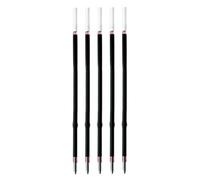 SolaDirect 5 Pcs Ballpoint Pen Refills, Length 107 mm, Retractable Pen Refills, Smooth Writing, Smudge Free Ballpoint Pen Refills (Red)