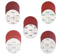 SolaDirect 5In / 125mm Sanding Paper Discs Hook And Loop Pads For Any Orbital Sander Sandpaper (10, 80 Grit)