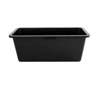 SolaDirect 60 Litre Heavy Duty Multi Tub Bucket - 73 X 38 X 29 Cm Rectangular Black Utility Container For Agriculture, Gardening, Equestrian