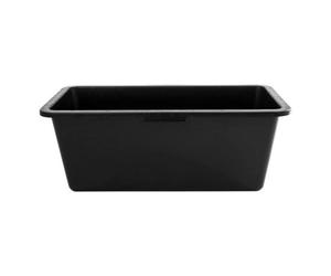 SolaDirect 60 Litre Heavy Duty Multi Tub Bucket - 73 X 38 X 29 Cm Rectangular Black Utility Container For Agriculture, Gardening, Equestrian